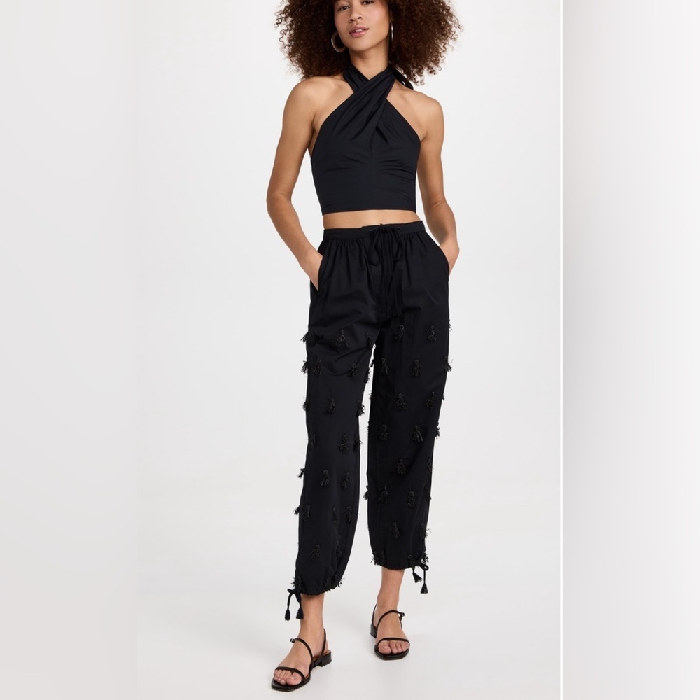SSENSE NEW  STAUD “Kai” black halter top 2 - Picture 4 of 16